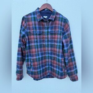 L.L.Bean Women's Fleece-Lined Plaid Flannel Shirt, Shacket.